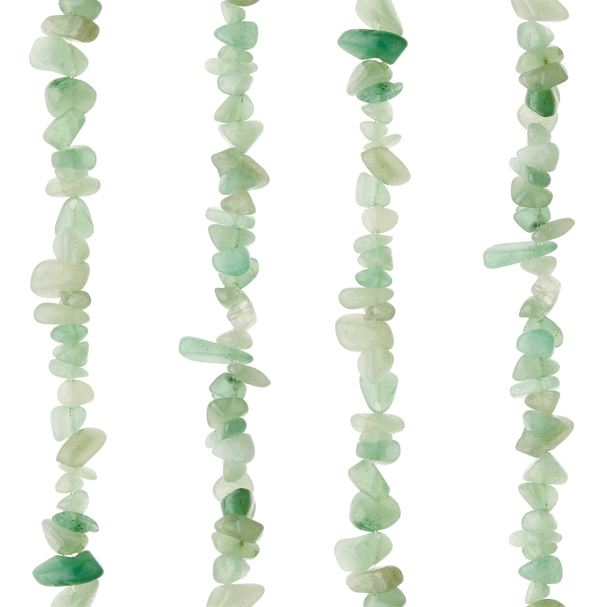 Green Aventurine Chip Beads, 7mm by Bead Landing™